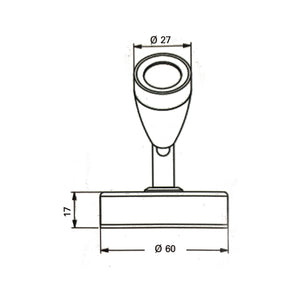 Lumo LED Reading Light with USB Outlet Brushed Nickel Finish - Warm White
