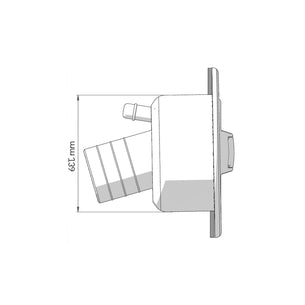 Fiamma Water Filler with Cap/Lock Black 40mm