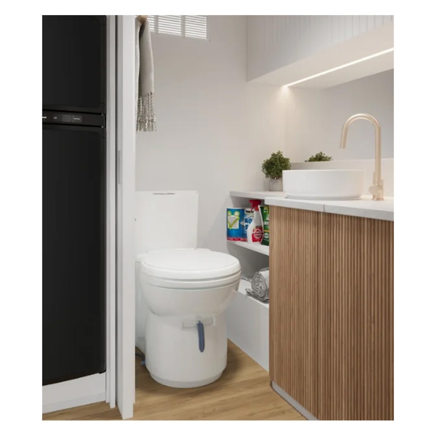 Thetford C263-CS Cassette Toilet with Ceramic Bowl 12V Flush