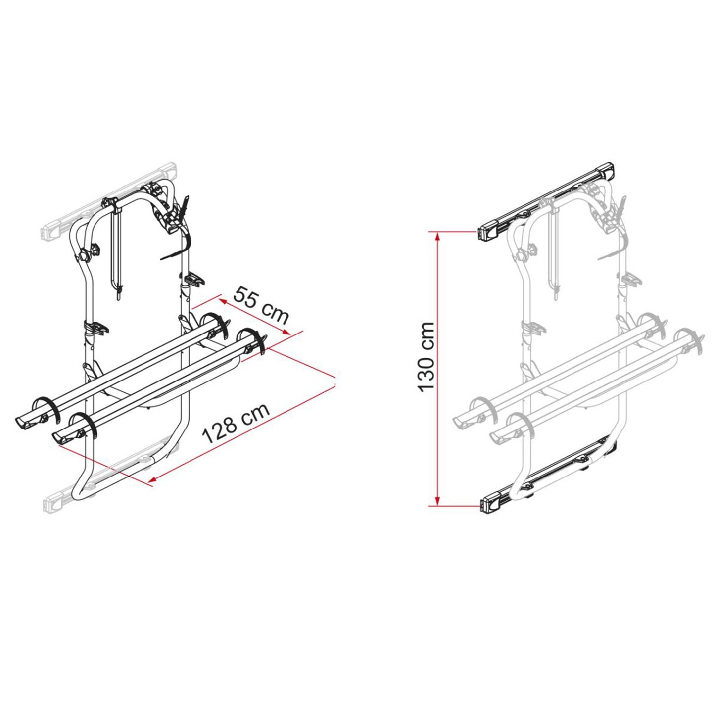 Fiamma Carry-Bike DJ Kit for Merc Sprinter Van 2006 - 2016 (Max 35kg)