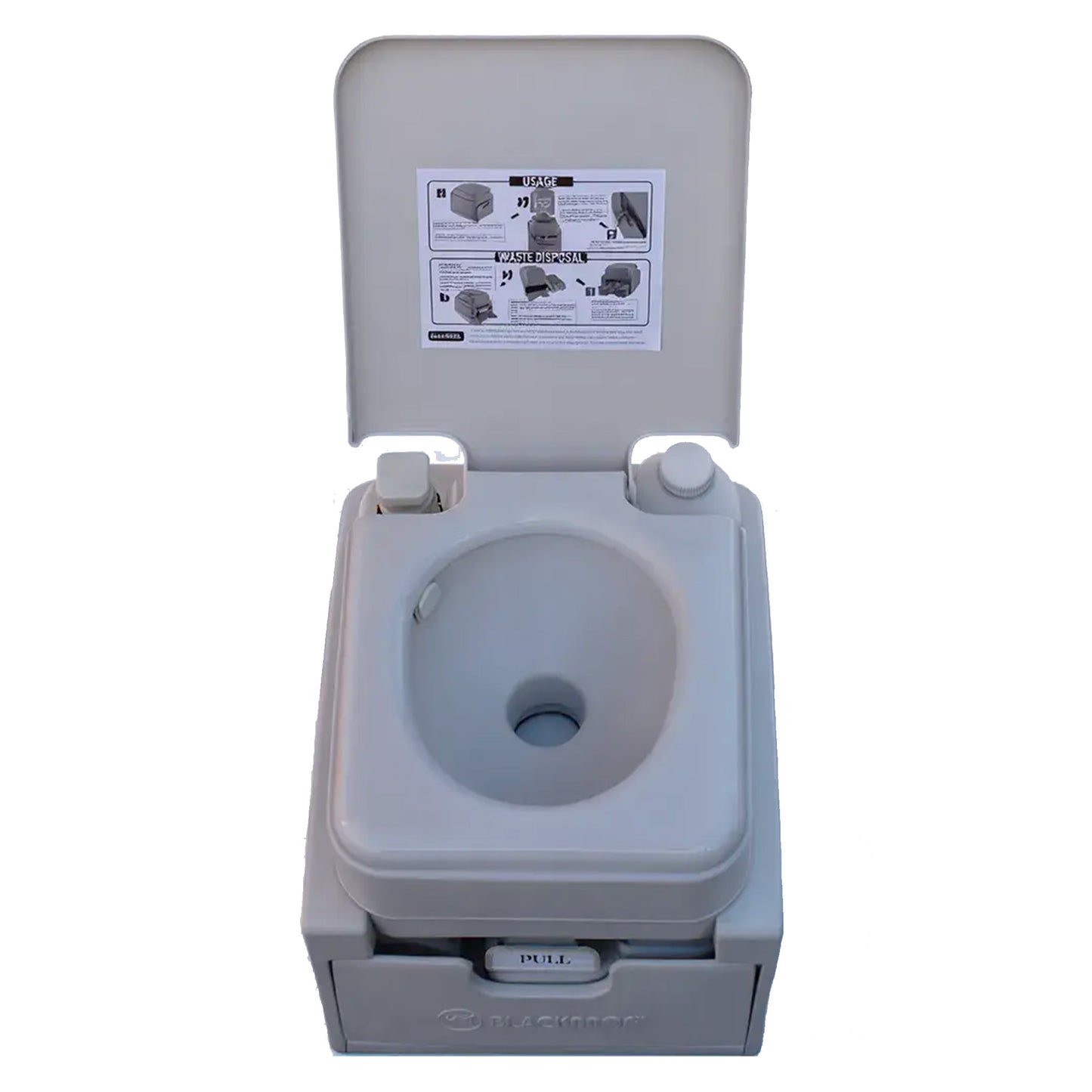 BlackMOA Fixed Cassette Toilet 12L Grey