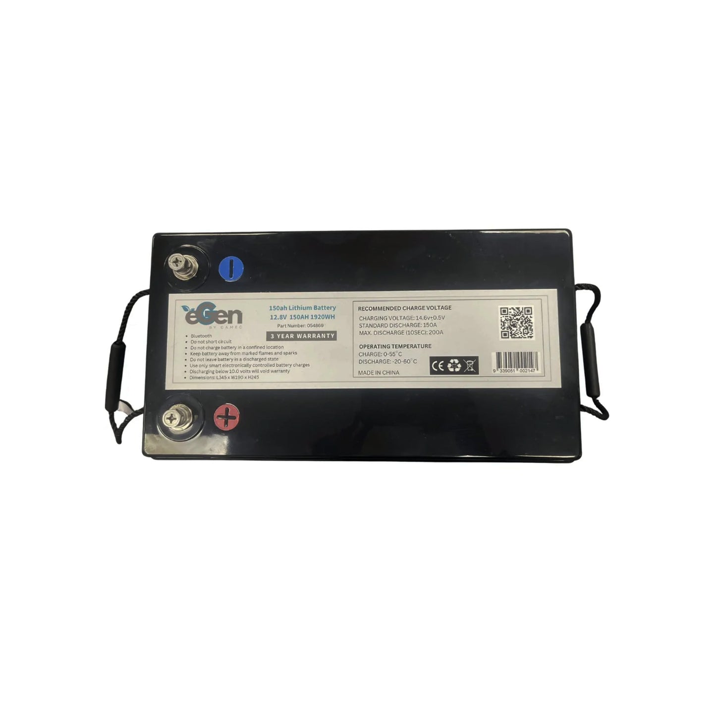 eGen Deep Cycle Lithium Battery with Bluetooth 12V/150AH