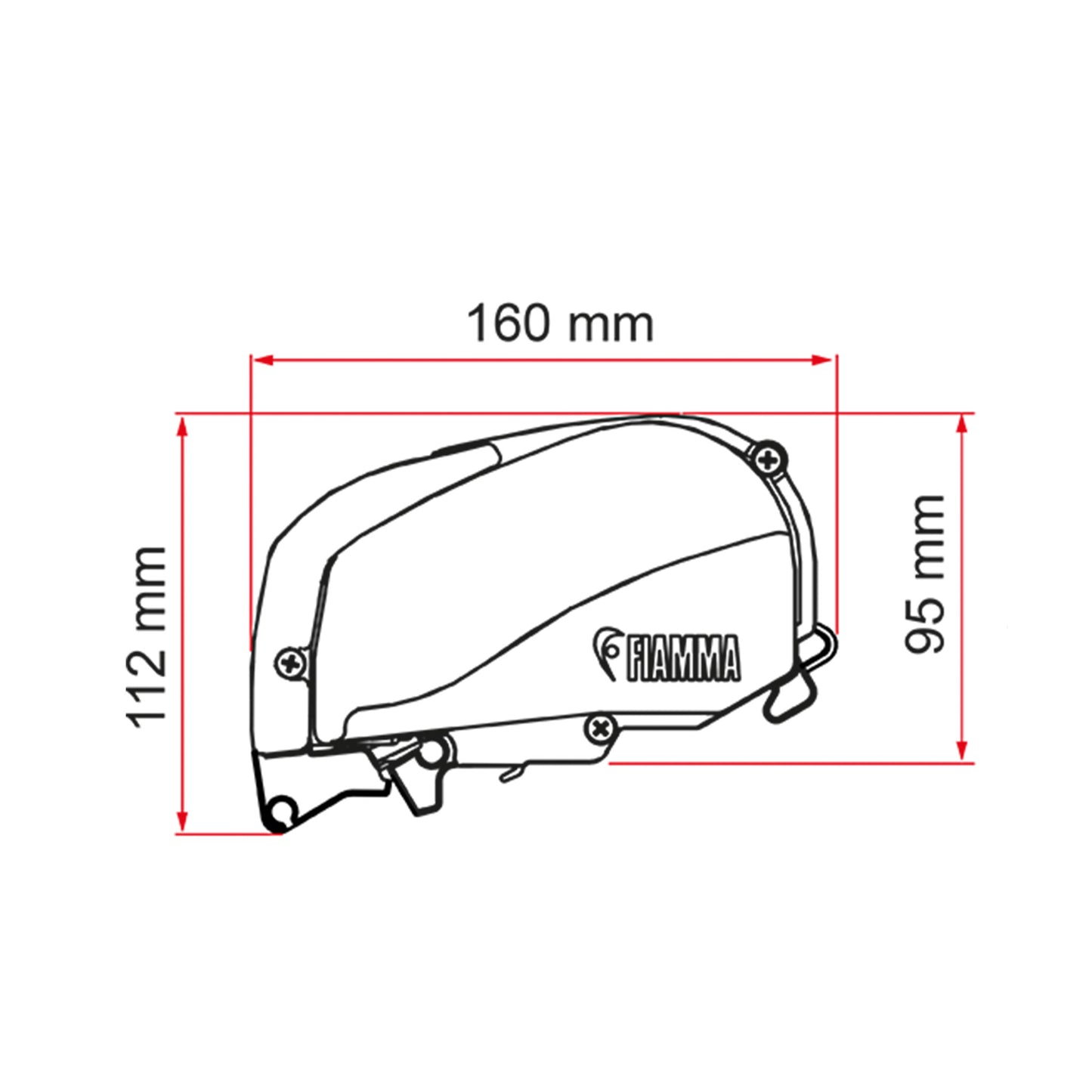 Fiamma F80s Roof Awning 2.9m Royal Grey