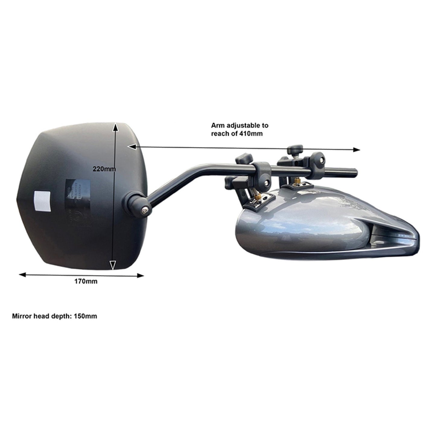 Milenco Platinum Grand Aero Mirror 2pk
