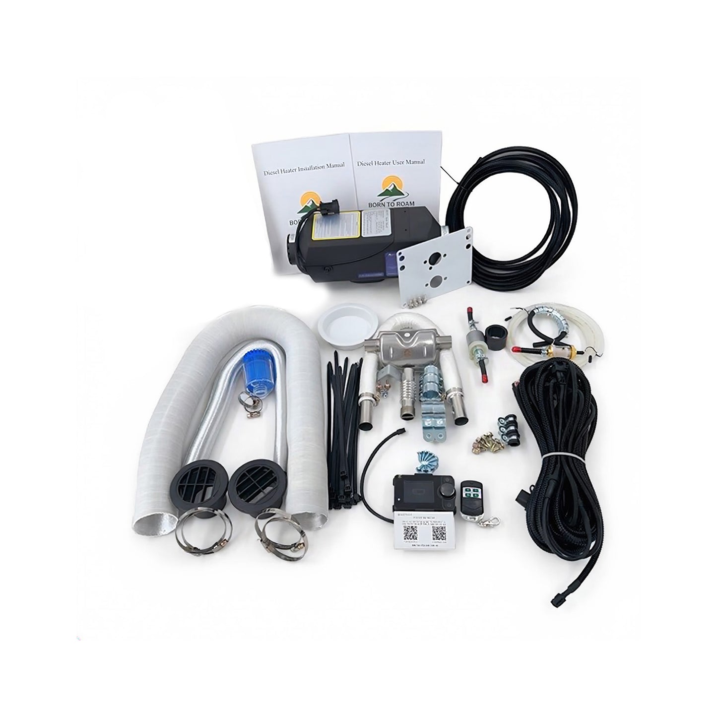 Born to Roam 2KW Diesel Heater Kit with Bluetooth - No Tank