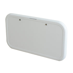 Coast RV Folding Picnic Table with LED Light and Backing Plate  - White