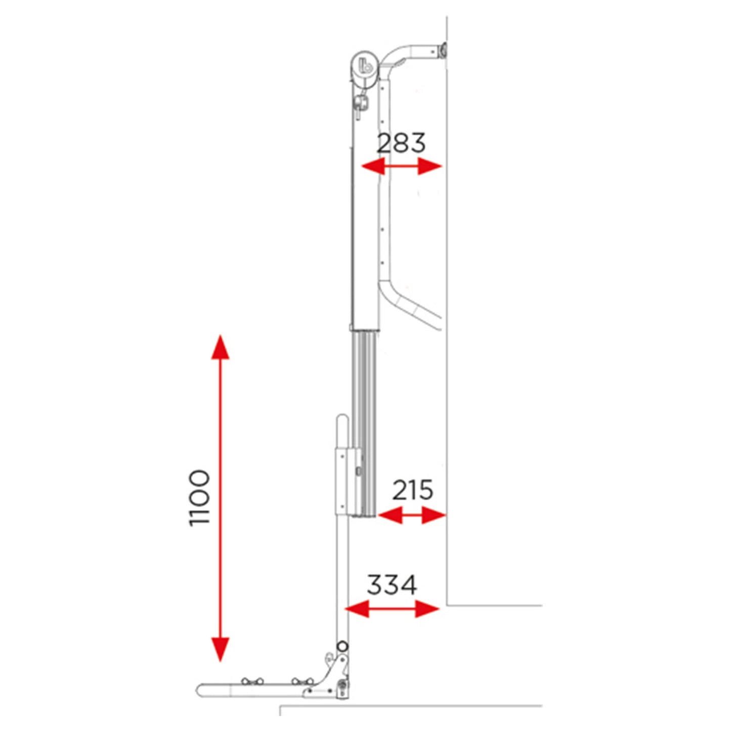 BR Systems Electric Bike Lift with Wireless Remote - Short