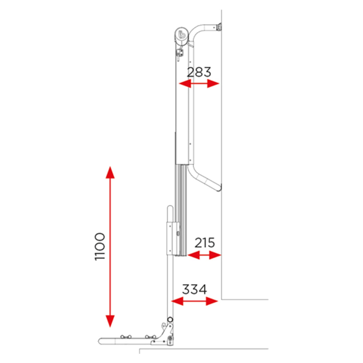 BR Systems Electric Bike Lift with Wireless Remote - Standard