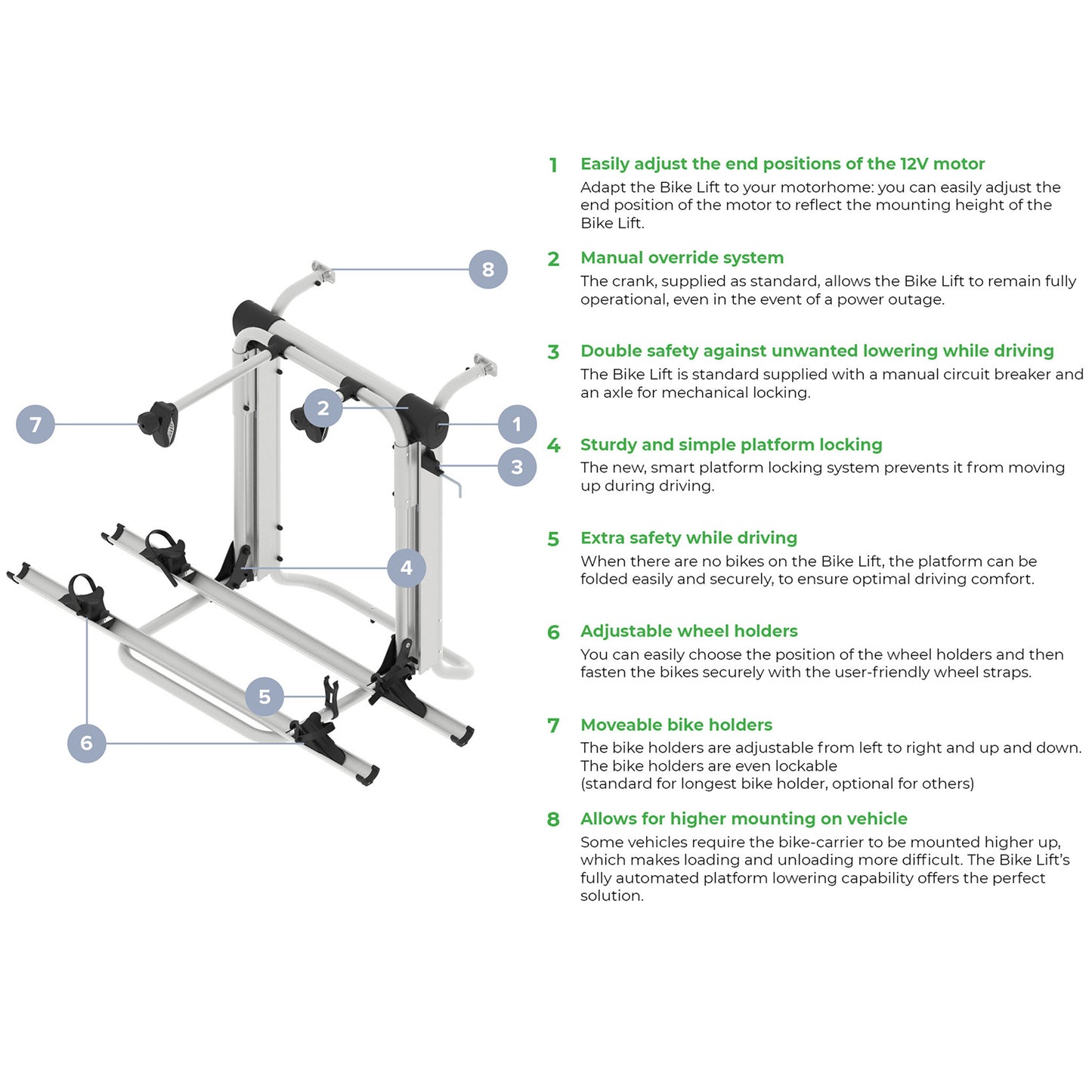 BR Systems Electric Bike Lift with Wireless Remote - Standard