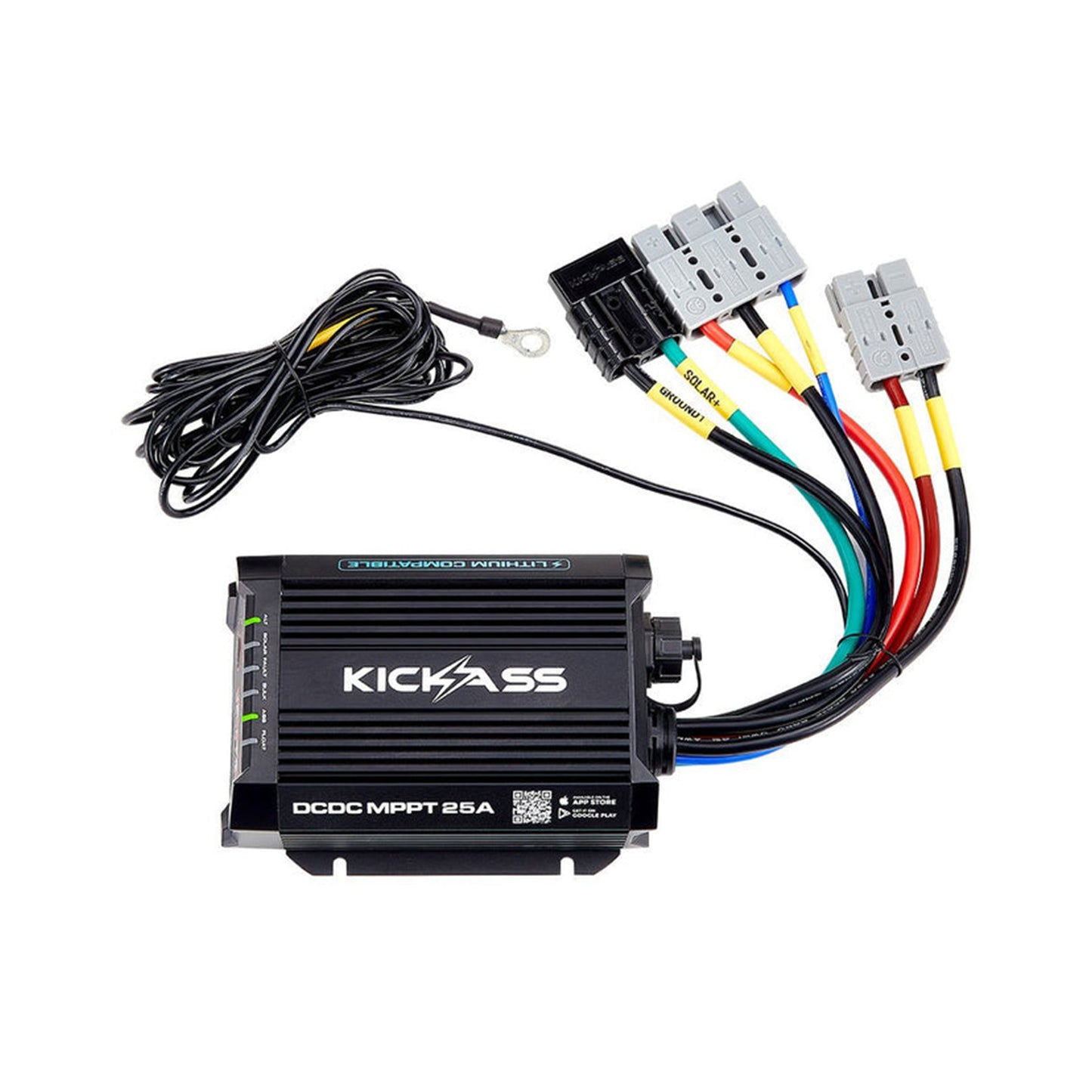 KickAss Smart DC/DC Charger with MPPT Solar Controller 12V/24V 25A