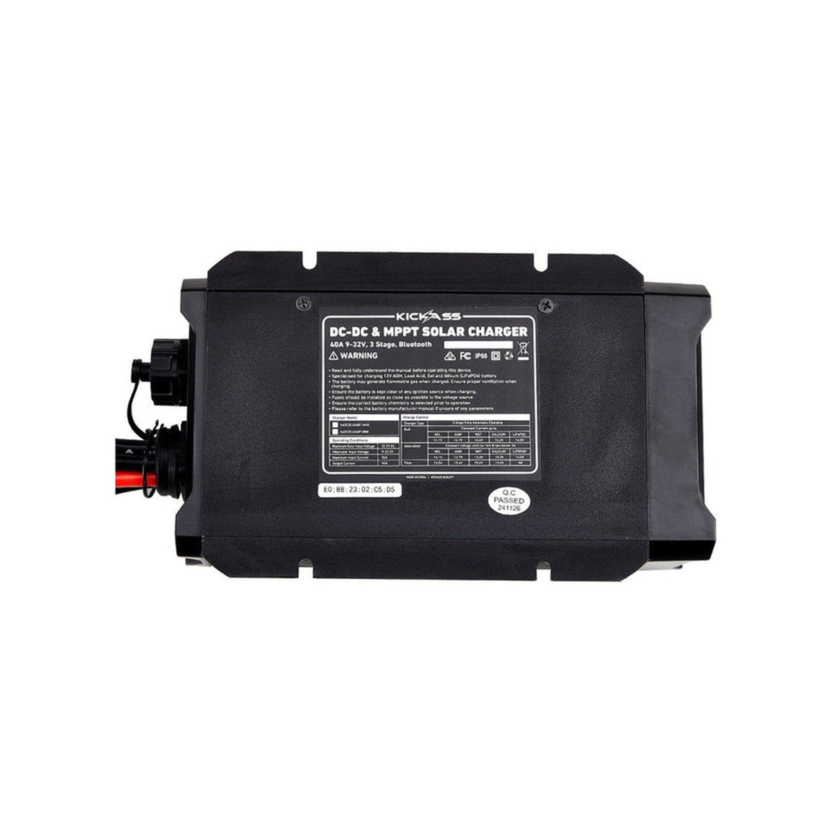 KickAss Smart DC/DC Charger with MPPT Solar Controller 12V/24V 40A