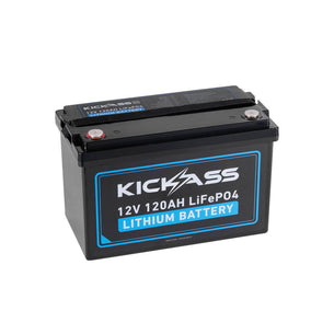 KickAss LiFePO4 Smart Lithium Battery 12V/120AH