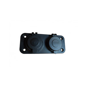 Narva Twin 12V Sockets with 2 USB Flush Mounted