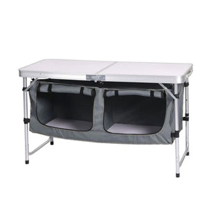 RVSC Folding Camping Table with Storage