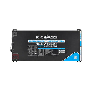 KickAss LiFePO4 Smart Ultra Slimline Lithium Battery 12V/105AH