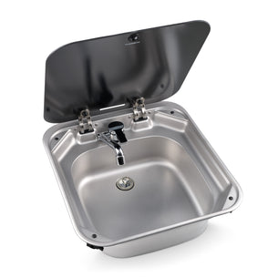 Dometic VA8006 Square Sink with Glass Lid